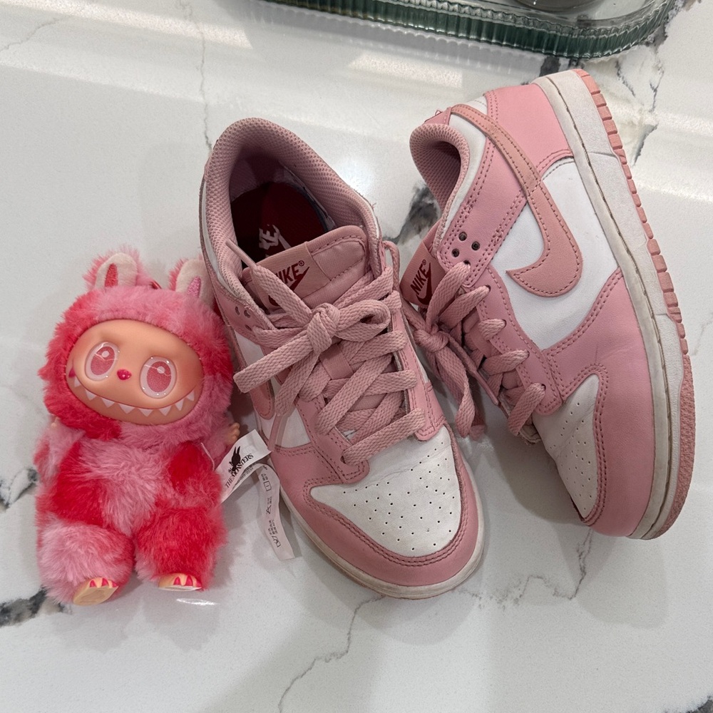 Nike Pink and White Sneakers